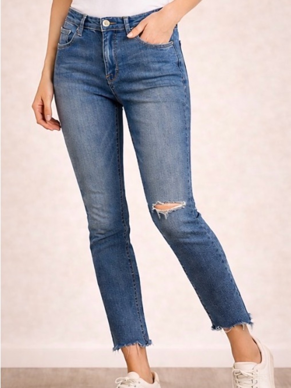 AG Adriano Goldschmied Legging Ankle Jeans 29R Distressed Raw Hem Skinny